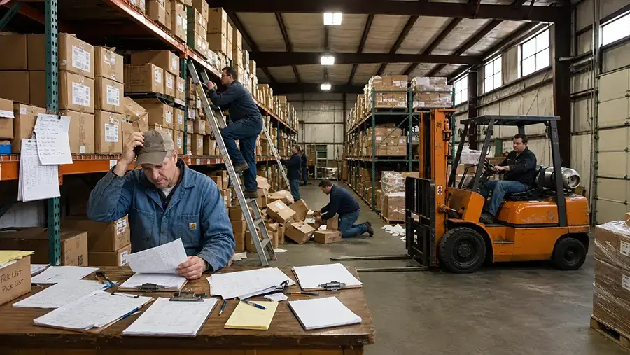Manual warehouse operations before Fulfillor WMS